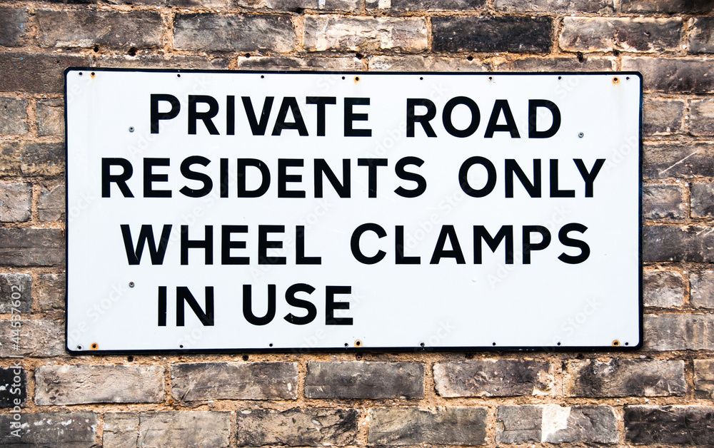 Obraz premium Sign for Private Road