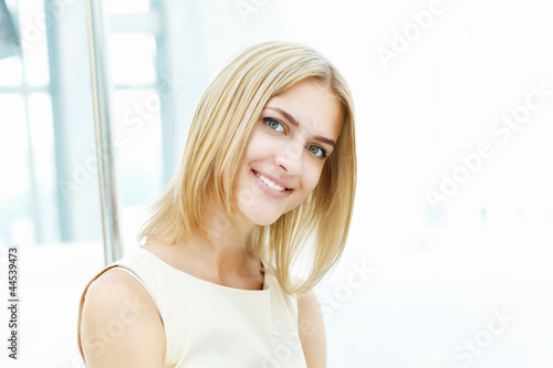 Young woman in cafe