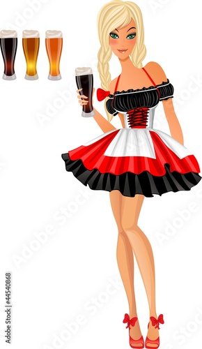 Oktoberfest girl label