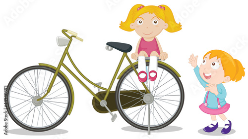 Kids on a bike