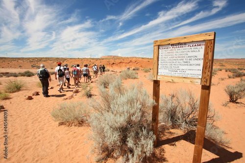 Arizona - Antelope canyon (l'entrée)