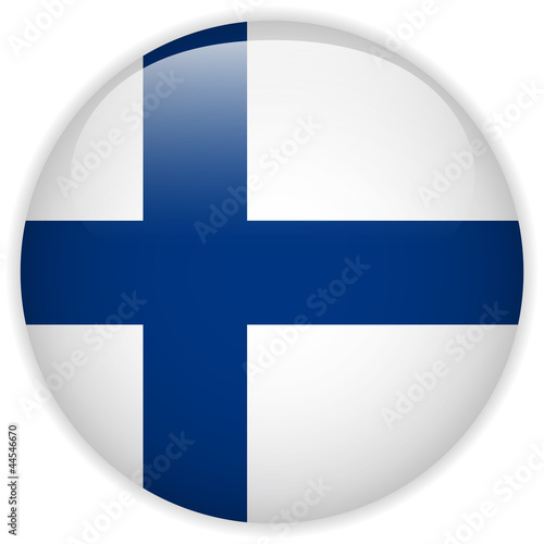 Finland Flag Glossy Button