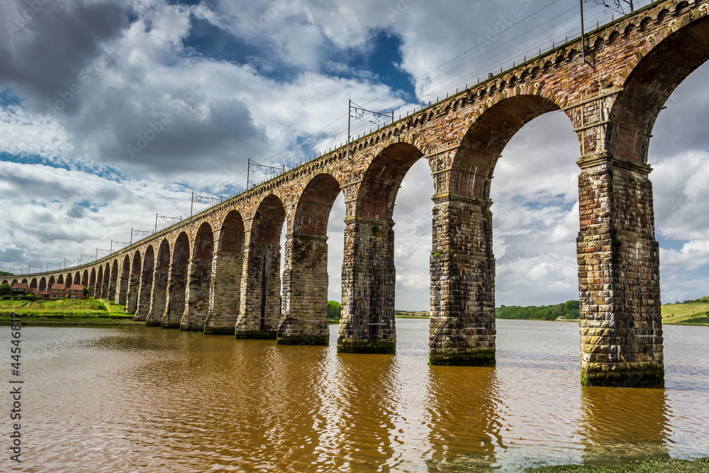 View of the three bridges in Berwick-upon-Tweed View of the three bridges in Berwick-upon-Tweed