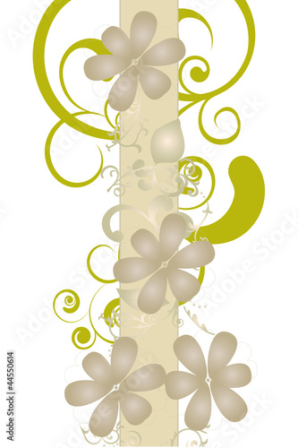 barre de fleurs champagne