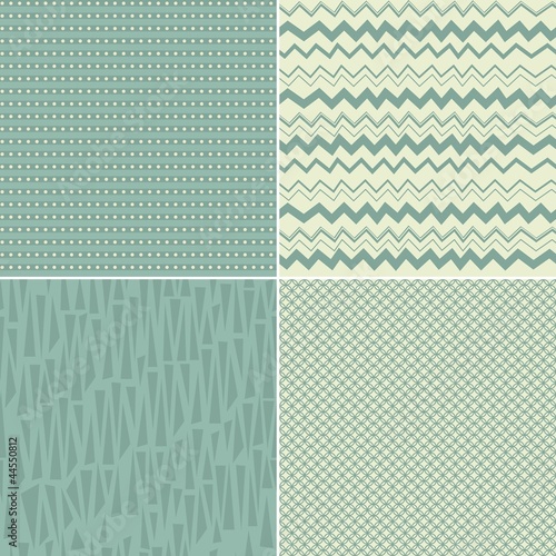 set of 4 seamless abstract backgrounds of different textures