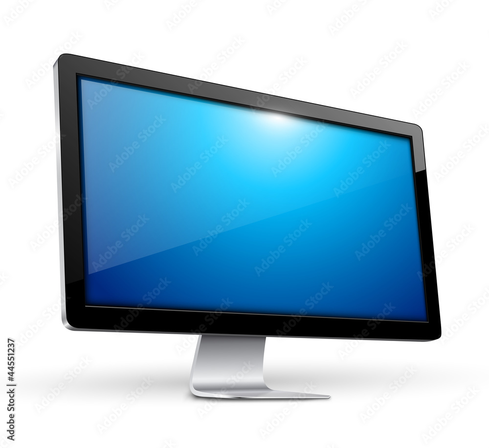 lcd tv monitor, vector illustration. lcd tv monitor, vector illustration.