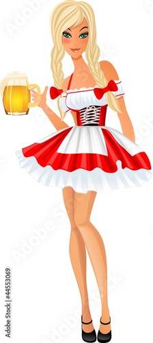 Girl with a beer