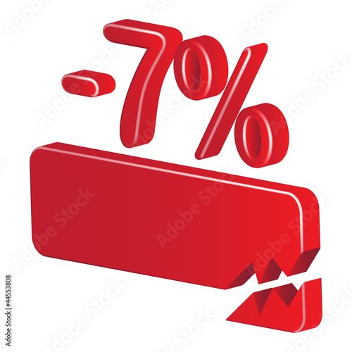 minus 7 percent