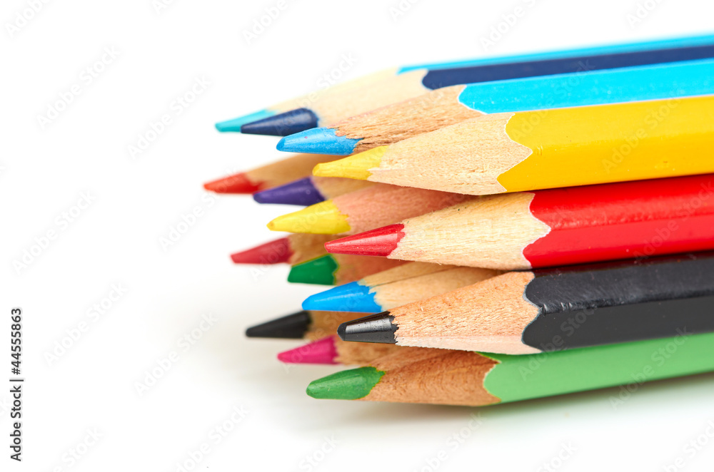 Colored pencils macro Colored pencils macro
