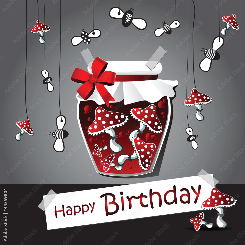 happy birthday funny card jam amanita