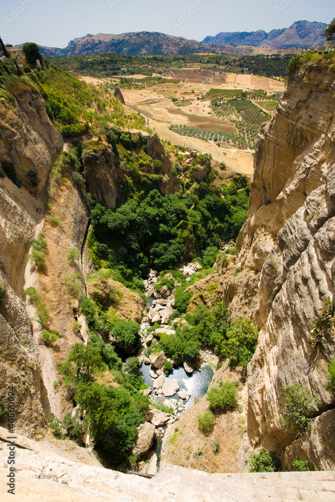 The canyon that splits Ronda