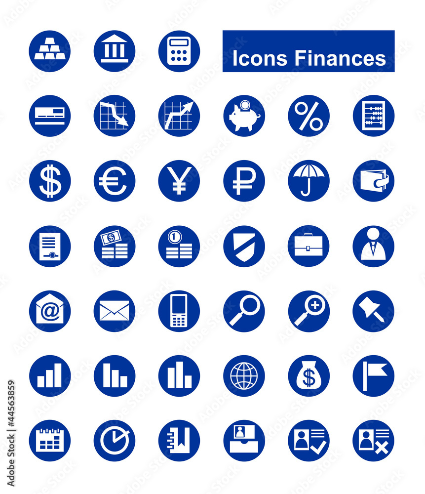 Finances icons, иконки финансы, банк Finances icons, иконки финансы, банк