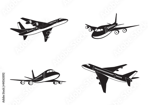 Passenger airplanes in perspective