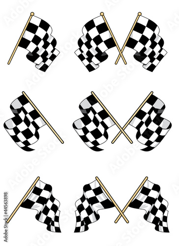 Checkered flags set