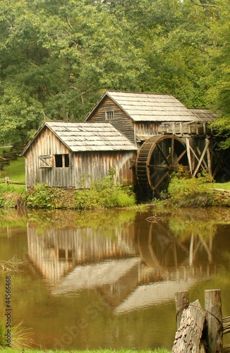 Mabry Mill a restored gristmill on the Blue Ridge Parkway in Vir © crlocklear
