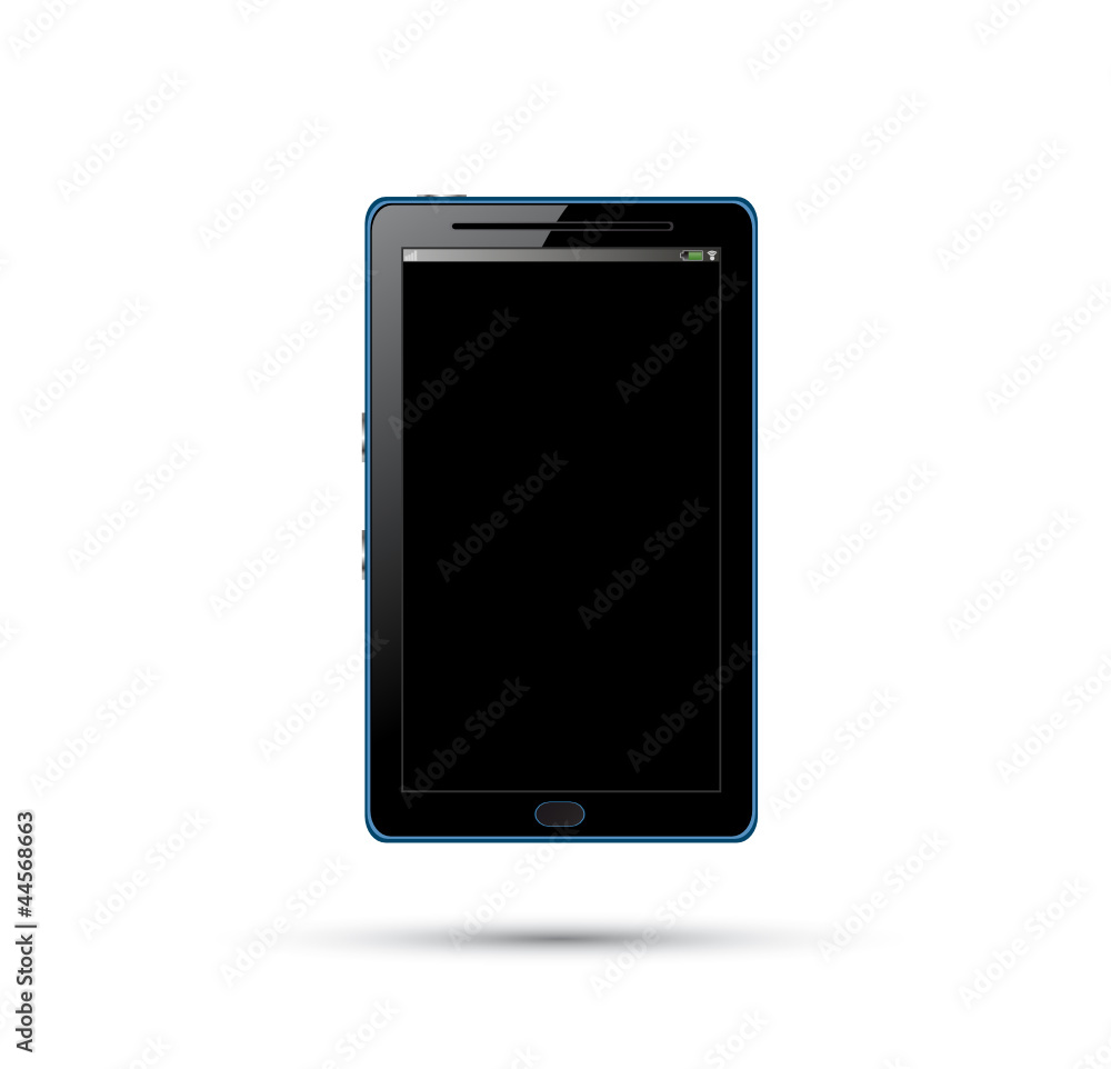 Touchpad or tablet pc on white. vector illustration Touchpad or tablet pc on white. vector illustration