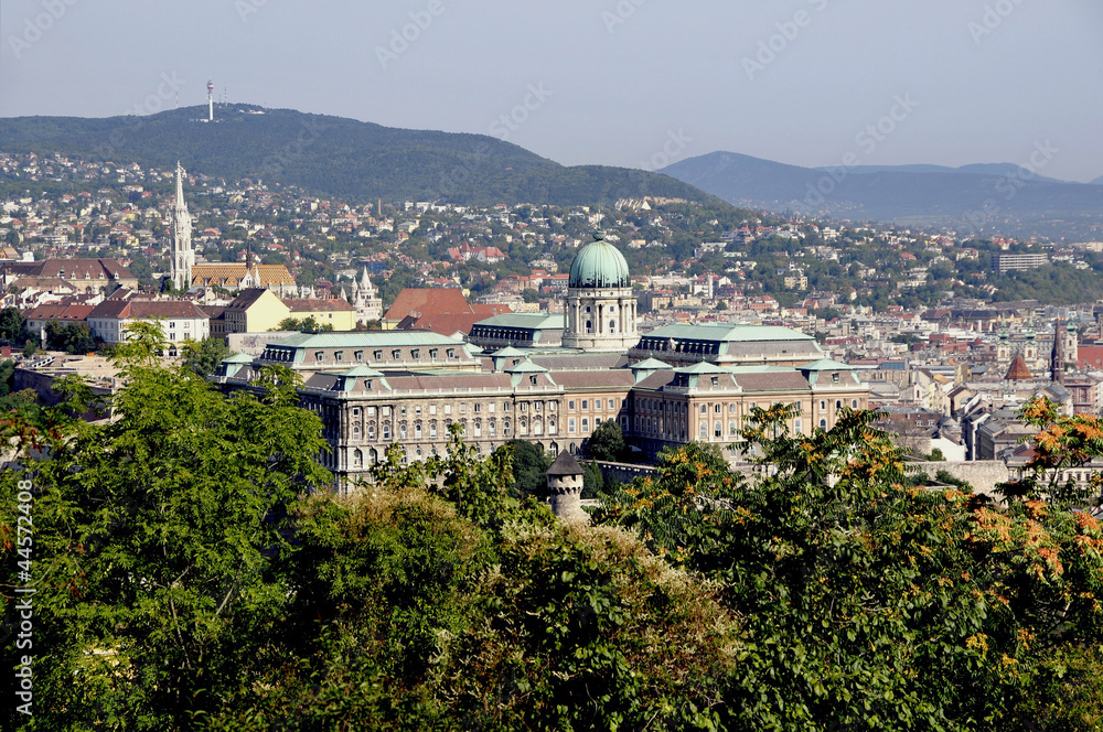 Blick zum Burgpalast auf den Burgberg im Burgviertel