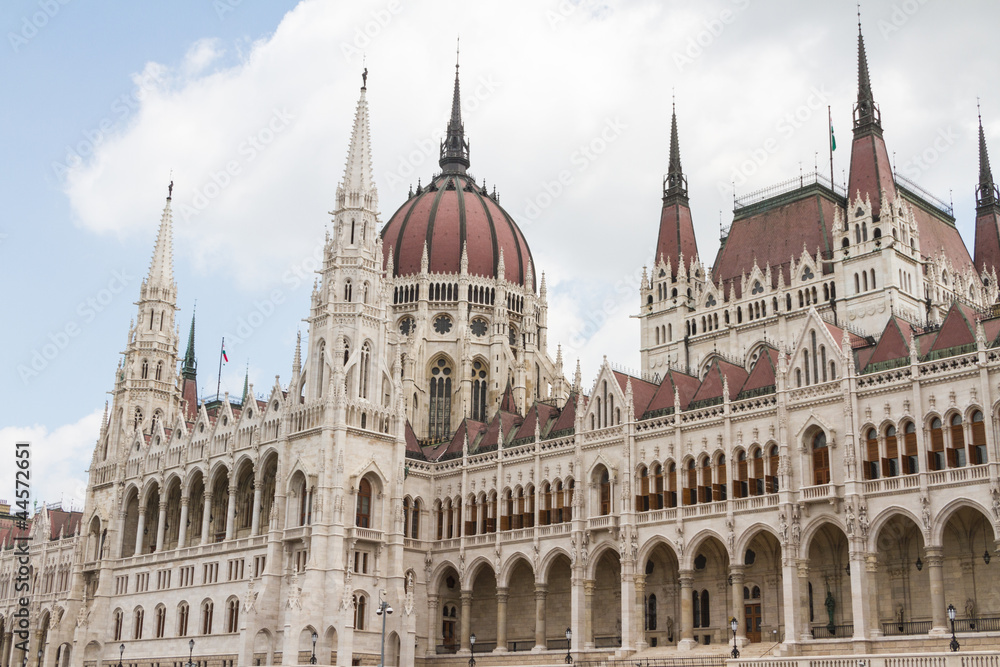 Budapest, the building of the Parliament (Hungary)