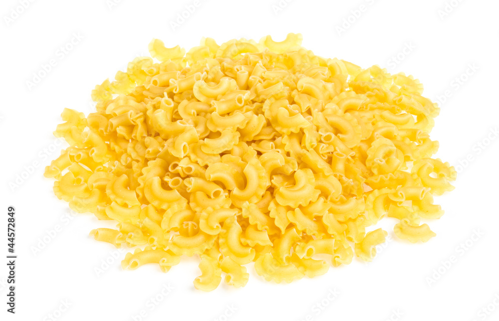 italian pasta (macaroni) isolated on white background italian pasta (macaroni) isolated on white background