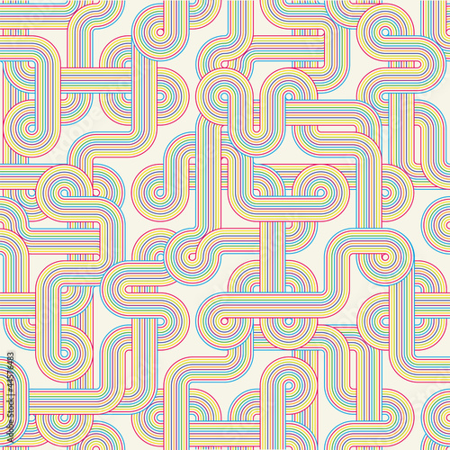 Seamless color abstract pattern. Vector illustration