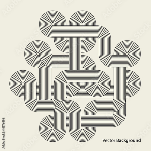 Abstract background. Black intricacy. Vector illustration