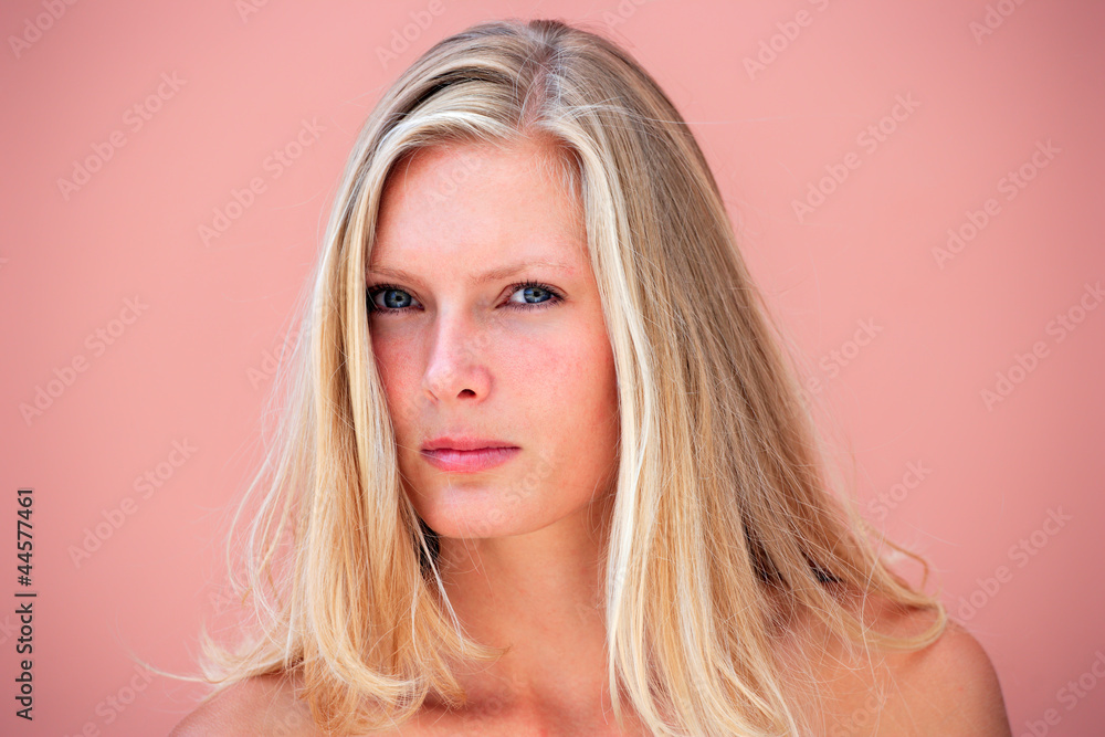 Beauty portrait of a blond woman Beauty portrait of a blond woman
