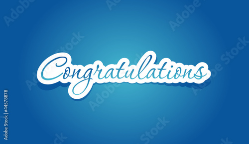 Congratulations lettering