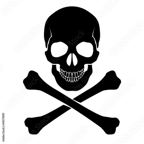 Crossbones and skull