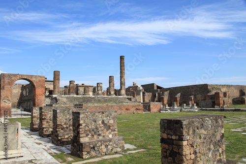 ruined temple of Pompeii, unesco world heritage, Italy