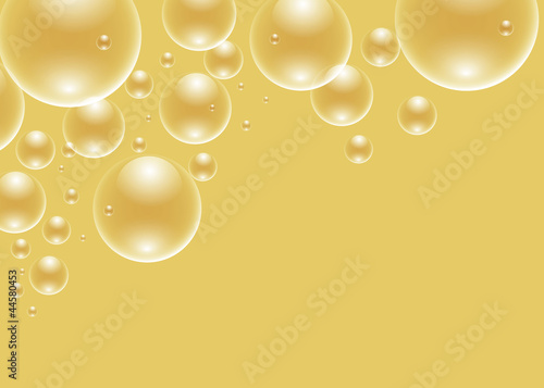 golden bubbles background