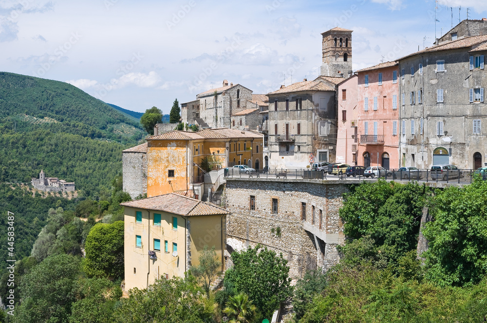 Panoramic view of Narni. Umbria. Italy.