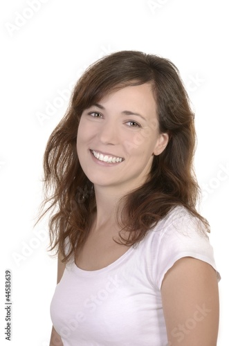 Hübsche junge Frau in weißem Oberteil © paulmz