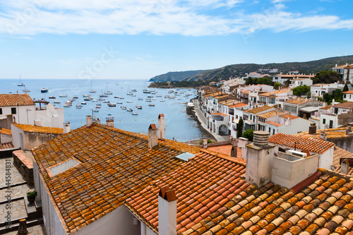 фотографія Aerial view of Cadaques, Costa Brava, Spain