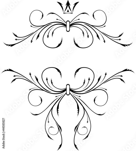 Old frame with crown