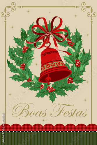 Cartao natal retro