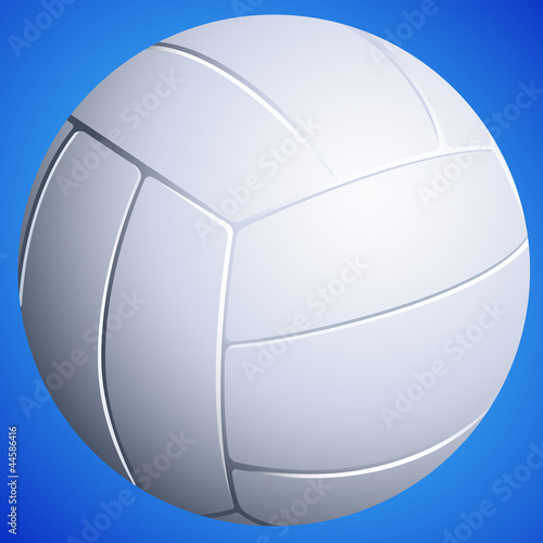 Volleyball auf blauem Hintergrund photo