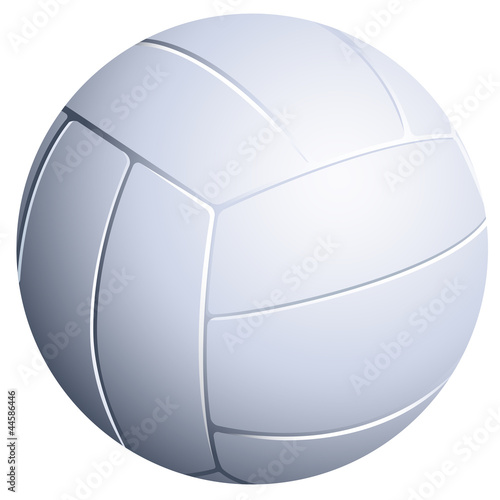 Volleyball auf weißem Hintergrund photo