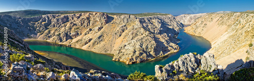 Grand canyon of Zrmanja river panoramic