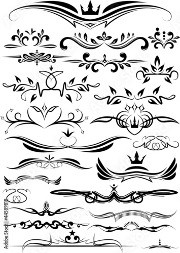 set of beautiful design elements for different use.