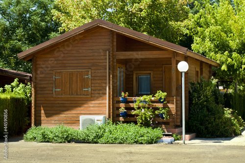 Wooden bungalow photo