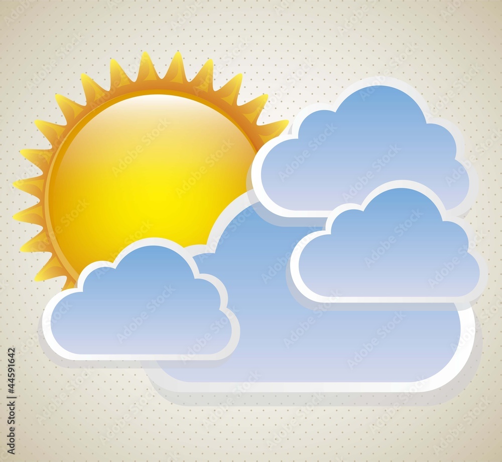 Sun with clouds Sun with clouds