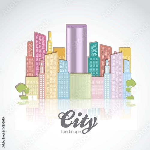 pastel buildings