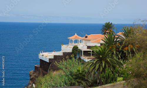 holiday house over ocean