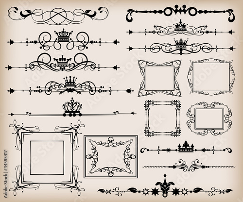 Vector set. Vintage Elements for your design.