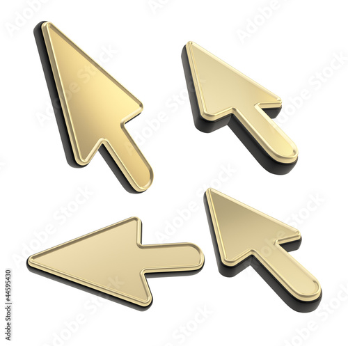 Set of four mouse cursor po...