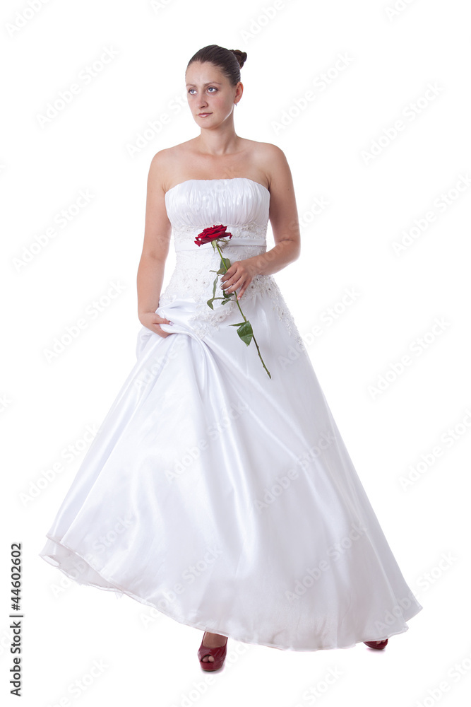 Bride with red shoes Bride with red shoes