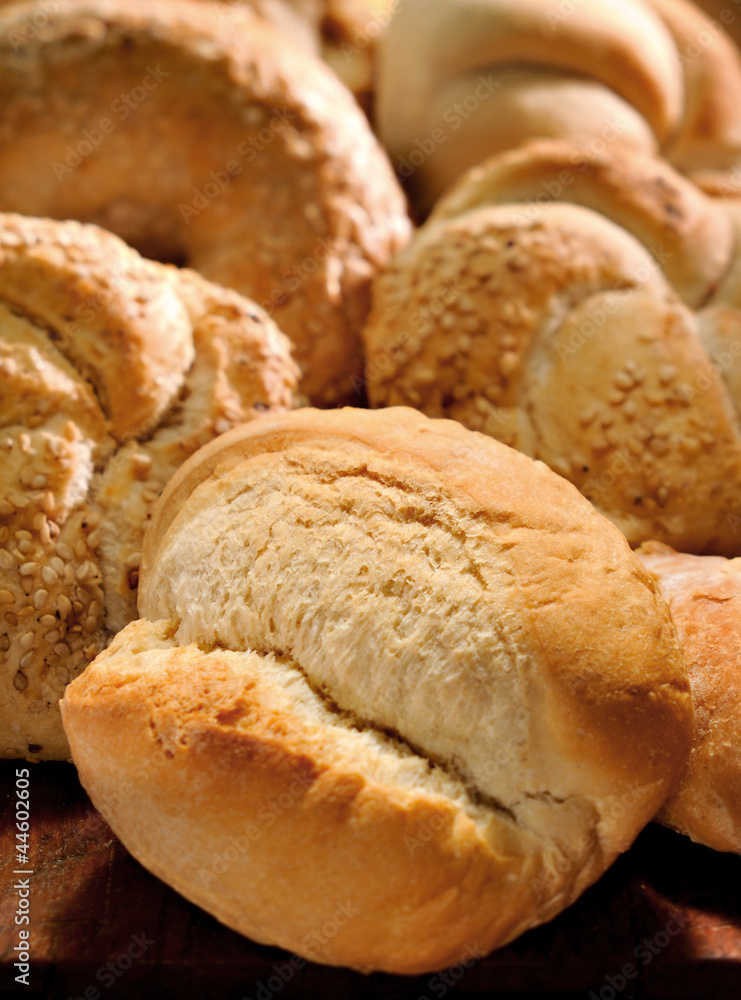 Assorted bread rolls