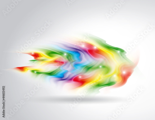 comète multicolore