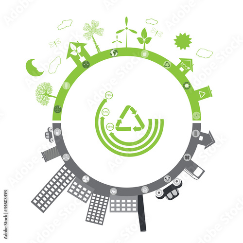 green life vs. pollution