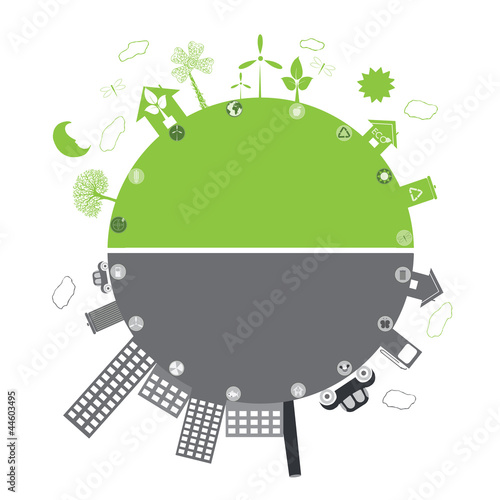 green life vs. pollution